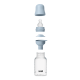 Baby Bottle Complete Set 150ml Silicone - Baby Blue - Kollektive - Official distributor