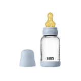 Glass Baby Bottle Complete Set 120ml Latex - Baby Blue - Kollektive - Official distributor