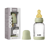 Glass Baby Bottle Complete Set 120ml Latex - Sage - Kollektive - Official distributor