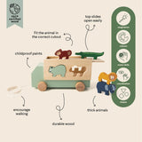Wooden animal truck - Kollektive - Official distributor