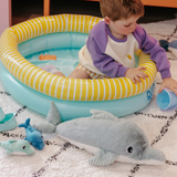 Tofou the Dolphin, Mum & Baby - Mint