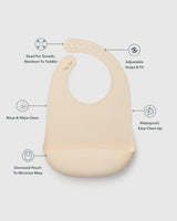 LouLou Lollipop, Silicone Bib - Coconut Milk - Kollektive - Official distributor