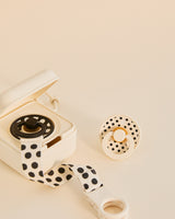 BIBS Pacifier Clip Loop, Polka - Ivory/Black (ETA 12 FEB)