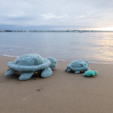 Sauvenout the Turtle, Mum & Baby - Mint