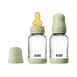 BIBS Glass Bottle Complete Set (2 Pack) 120ml Latex - Sage - Kollektive - Official distributor