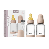 BIBS Glass Bottle Complete Set (2 Pack) 120ml Latex - Blush (ETA 12 FEB)