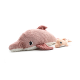 Tofou the Dolphin, Mum & Baby - Pink