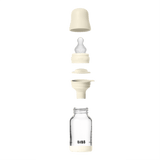 BIBS Glass Bottle Complete Set (2 Pack) 120ml Silicone - Ivory (ETA 19 FEB) - Kollektive - Official distributor