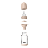 BIBS Glass Bottle Complete Set (2 Pack) 120ml Silicone - Blush (ETA 19 FEB) - Kollektive - Official distributor