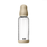 BIBS Glass Bottle Complete Set 240ml Silicone - GLOW Vanilla - Kollektive - Official distributor
