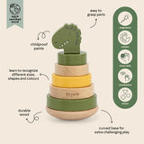 Trixie Wooden stacking toy - Mr. Shark (ETA Mid Feb) - Kollektive - Official distributor