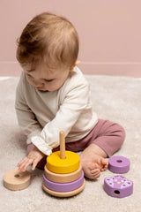 Wooden stacking toy - Mrs. Peacock - Kollektive - Official distributor