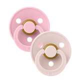 BIBS Dummies Petal/Baby Pink Round, Latex (2pk) - Kollektive - Official distributor