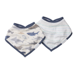 LouLou Lollipop, Bandana Bib Set - 2 Pack - Sharks - Kollektive - Official distributor