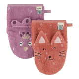 Washcloths 2-pack | Mrs. Cat/Mrs. Peacock - Kollektive - Official distributor
