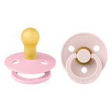BIBS Dummies Petal/Baby Pink Round, Latex (2pk) - Kollektive - Official distributor