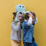 Filou the Octopus, Mum & Baby - Mint