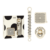 BIBS Gift Set, Soothe & Go - Polka Ivory/Black (ETA 12 FEB)