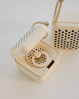 BIBS Pacifier Box, Polka - Ivory/Black (ETA 12 FEB)