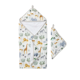 LouLou Lollipop, Hooded Towel Set - Safari Jungle - Kollektive - Official distributor