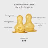 BIBS Bottle Replacement Nipple, Latex (2pk) - Kollektive - Official distributor
