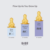 BIBS Bottle Replacement Nipple, Latex (2pk) - Kollektive - Official distributor