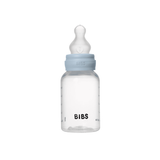 BIBS Baby Bottle Complete Set 150ml Silicone - Baby Blue