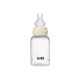 BIBS Baby Bottle, BPA Free plastic 150ml Silicone - Ivory