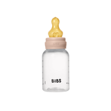 BIBS Baby Bottle, BPA Free plastic 150ml Latex - Blush