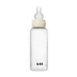 BIBS Baby Bottle, BPA Free plastic 270ml Silicone - Ivory