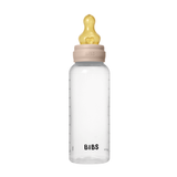 BIBS Baby Bottle, BPA Free plastic 270ml Latex - Blush