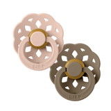 BIBS Boheme, Dark Oak/Blush, Latex (2pk)