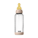 BIBS Glass Baby Bottle, 240ml Latex - Blush