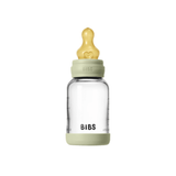 BIBS Glass Baby Bottle, 120ml Latex - Sage