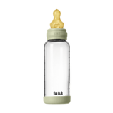 BIBS Glass Baby Bottle, 240ml Latex - Sage