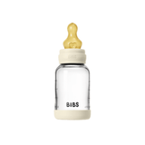 BIBS Glass Baby Bottle, 120ml Latex - Ivory