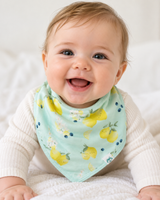 LouLou Lollipop, Bandana Bib Set - 2 Pack - Lemon Squeezy