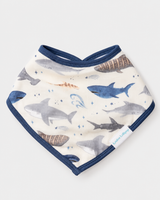 LouLou Lollipop, Bandana Bib Set - 2 Pack - Sharks - Kollektive - Official distributor