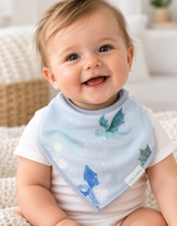 LouLou Lollipop, Bandana Bib Set - 2 Pack - Magical Dragons