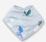 LouLou Lollipop, Bandana Bib Set - 2 Pack - Magical Dragons