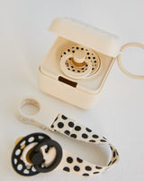 BIBS Pacifier Box, Polka - Ivory/Black (ETA 12 FEB)