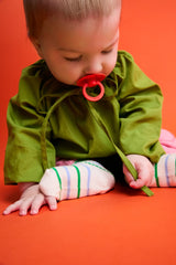 BIBS Dummies Baby Pink/Tango Round, Latex (2pk) - Kollektive - Official distributor