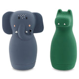 Bath toy squeezy animals - Mrs. Elephant & Mr Crocodile - Kollektive - Official distributor