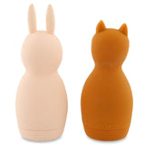 Bath toy squeezy animals - Mrs. Rabbit & Mr. Fox - Kollektive - Official distributor