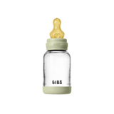 BIBS Glass Baby Bottle, 120ml Latex - Sage - Kollektive - Official distributor