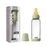 BIBS Glass Baby Bottle, 240ml Latex - Sage - Kollektive - Official distributor