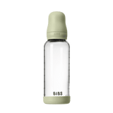 BIBS Glass Baby Bottle, 240ml Latex - Sage - Kollektive - Official distributor