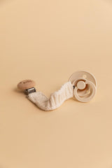 Knitted Pacifier Clip - Vanilla - Kollektive - Official distributor