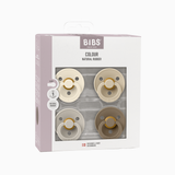 BIBS Colour, Round, Latex (4pk) - Ivory/Sand/Vanilla/Dark Oak - Kollektive - Official distributor