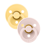 BIBS Pale Butter/Petal Round, Latex (2pk) - Kollektive - Official distributor